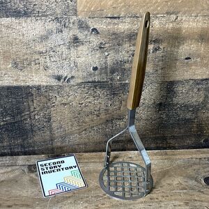 Vintage Regent Potato Masher Utensil Stainless Steel Japan Plastic Handle